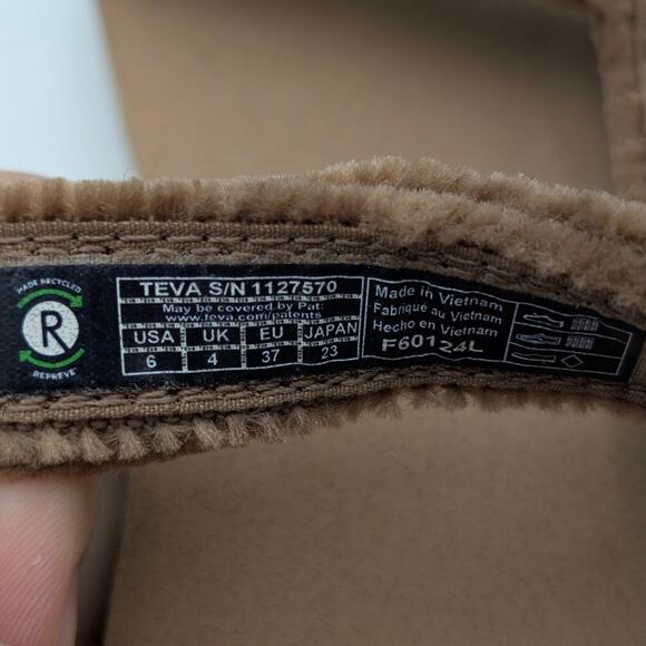 Teva Flatform Universal Sandals Women's Hook & Loop Sand Dune Size US6 EU37 - Picture 7 of 14